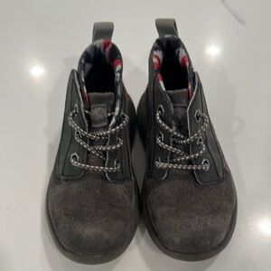 UGG Kids Gray Boots with Patterned Lining